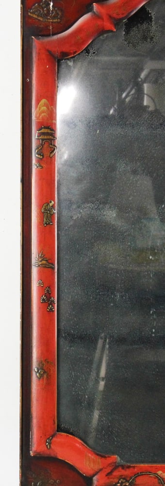 Mirror with Red Lacquered Frame - 5
