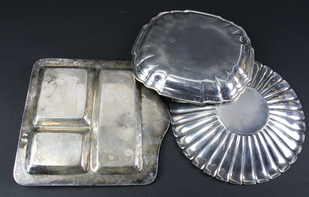 Three Sterling Trays - 5