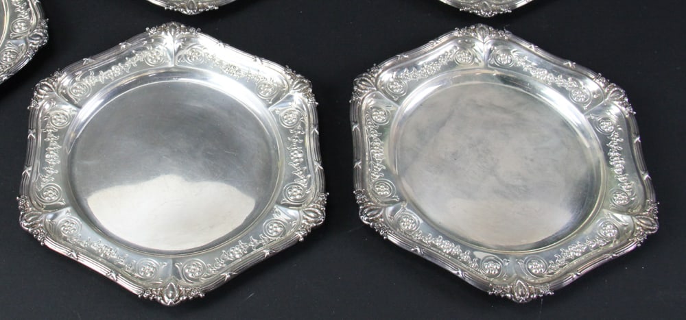 Five Sterling Plates - 4