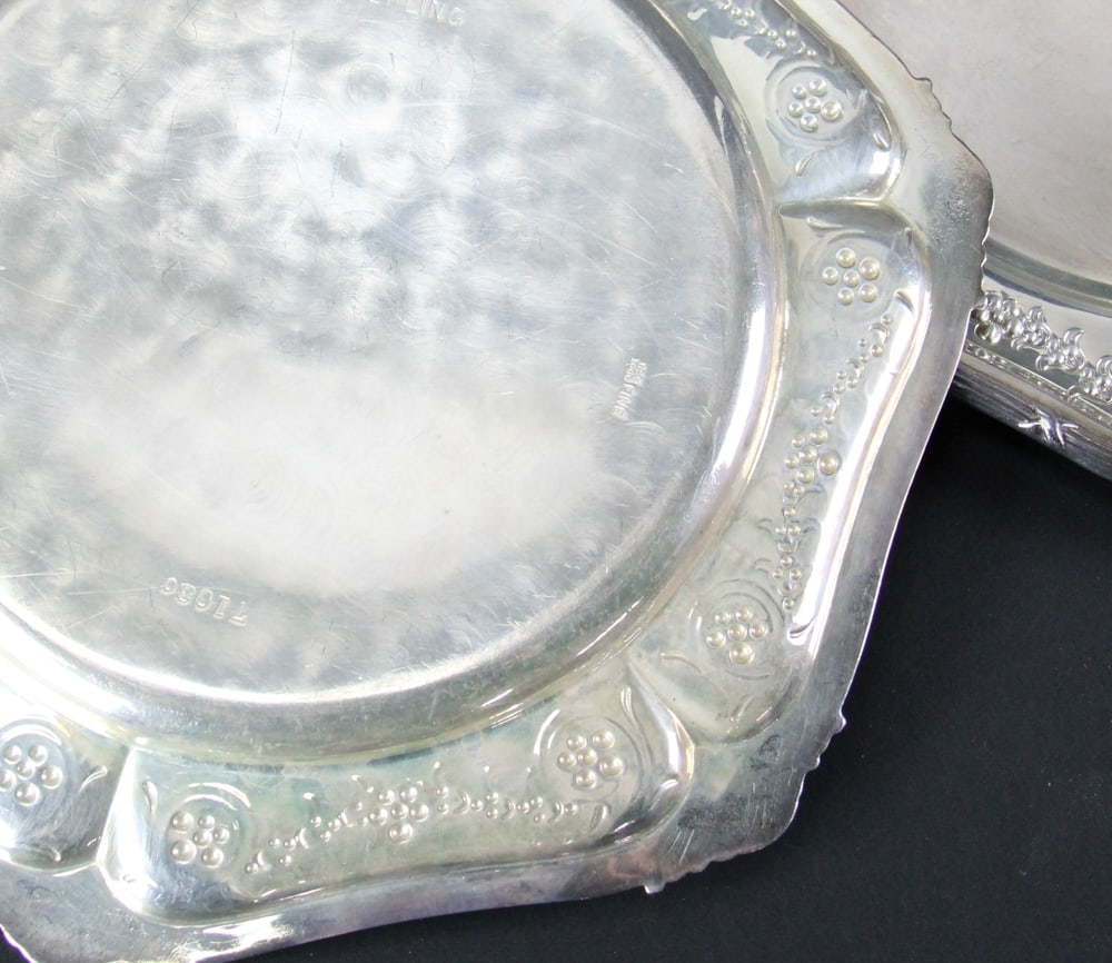 Five Sterling Plates - 6