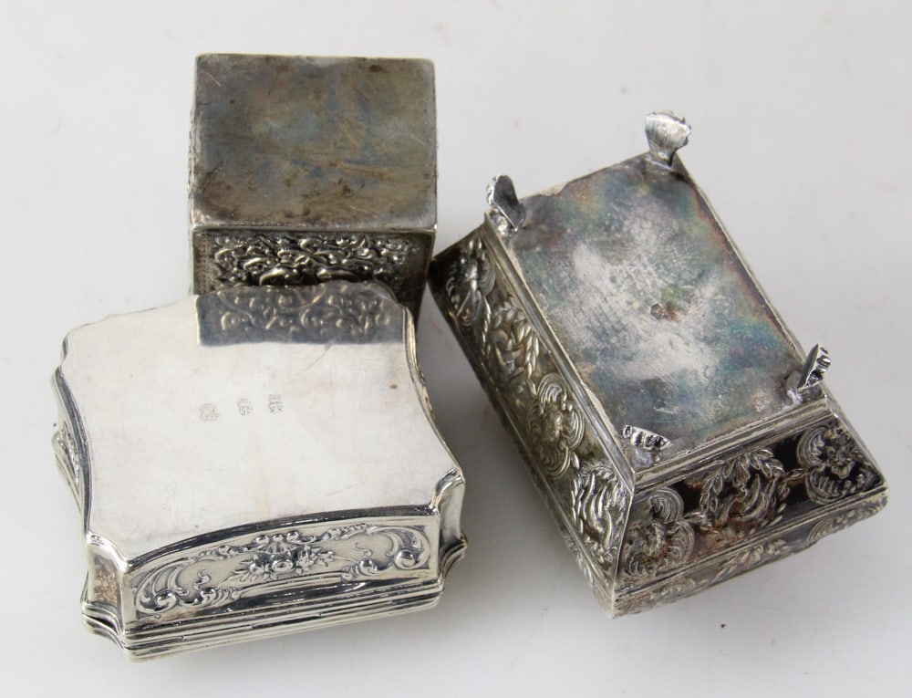 Three Repousse Silver Boxes - 11