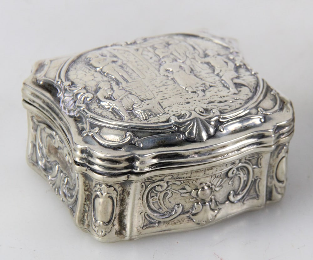 Three Repousse Silver Boxes - 2