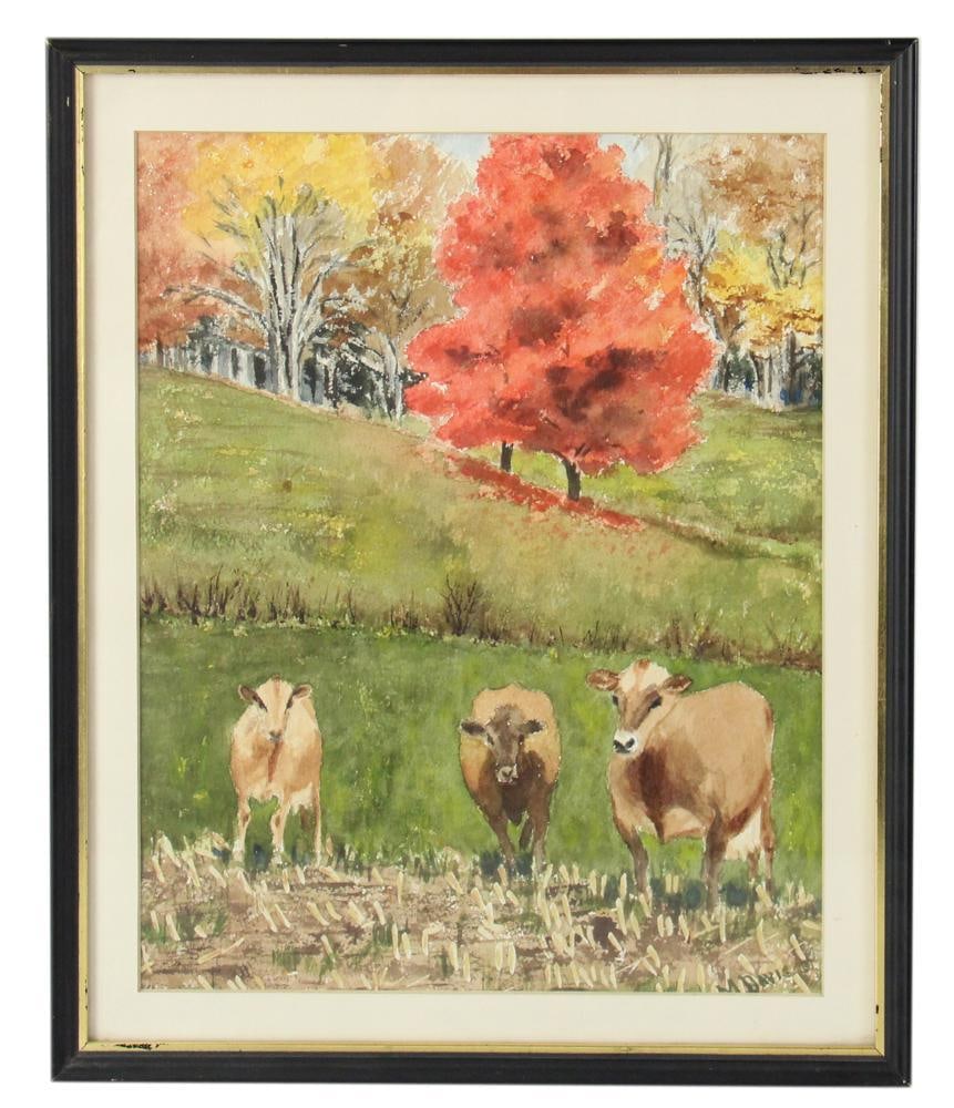 Marjorie Davis, Autumn in Vermont, Watercolor (1 of 7)