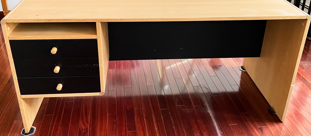 Contemporary Oak Desk - 3