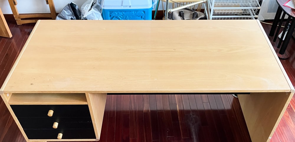 Contemporary Oak Desk - 5