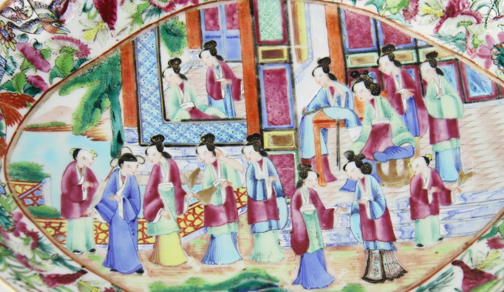 Chinese Rose Mandarin Serving Platter - 4