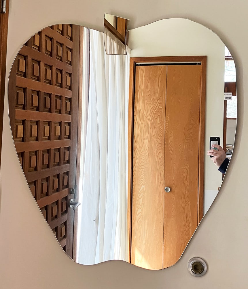 Large Apple-form Wall Mirror - 2