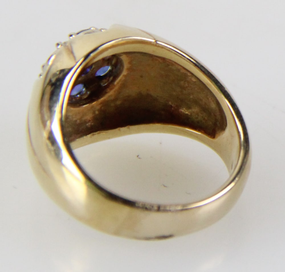 14k Gold and Opalite Cluster Ring - 6