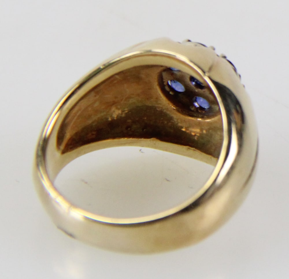 14k Gold and Opalite Cluster Ring - 7