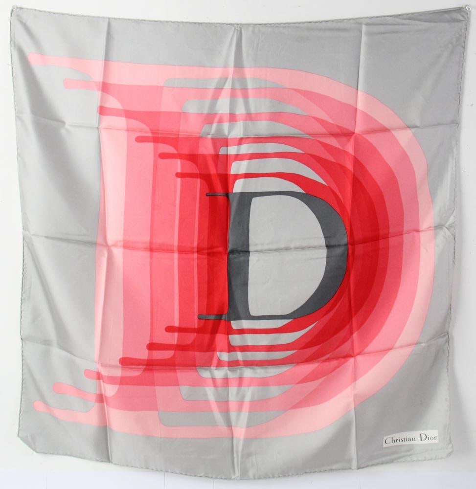 Christian Dior Scarf: Christian Dior scarf. Provenance: Littleton, Massachusetts collection.