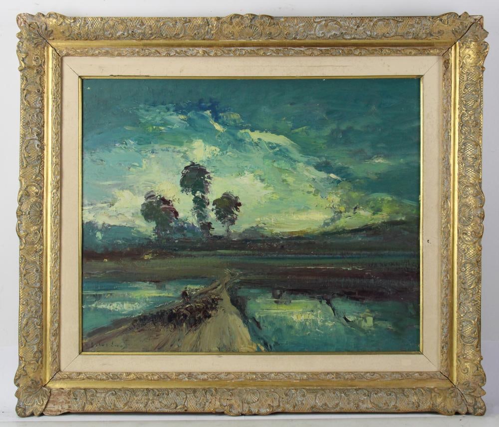 Antonio Silva Lino, Landscape, Oil on Board (1 of 8)