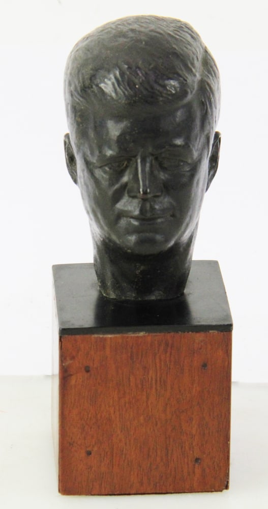 Kennedy Bust on Wood Base (1 of 9)