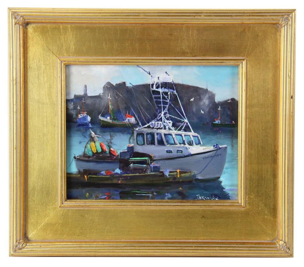 Gloucester Fishing Boat, Oil on Board (1 of 10)