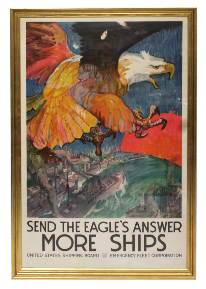 James H. Daugherty, "Send the Eagle's Answer", Lithograph (1 of 7)