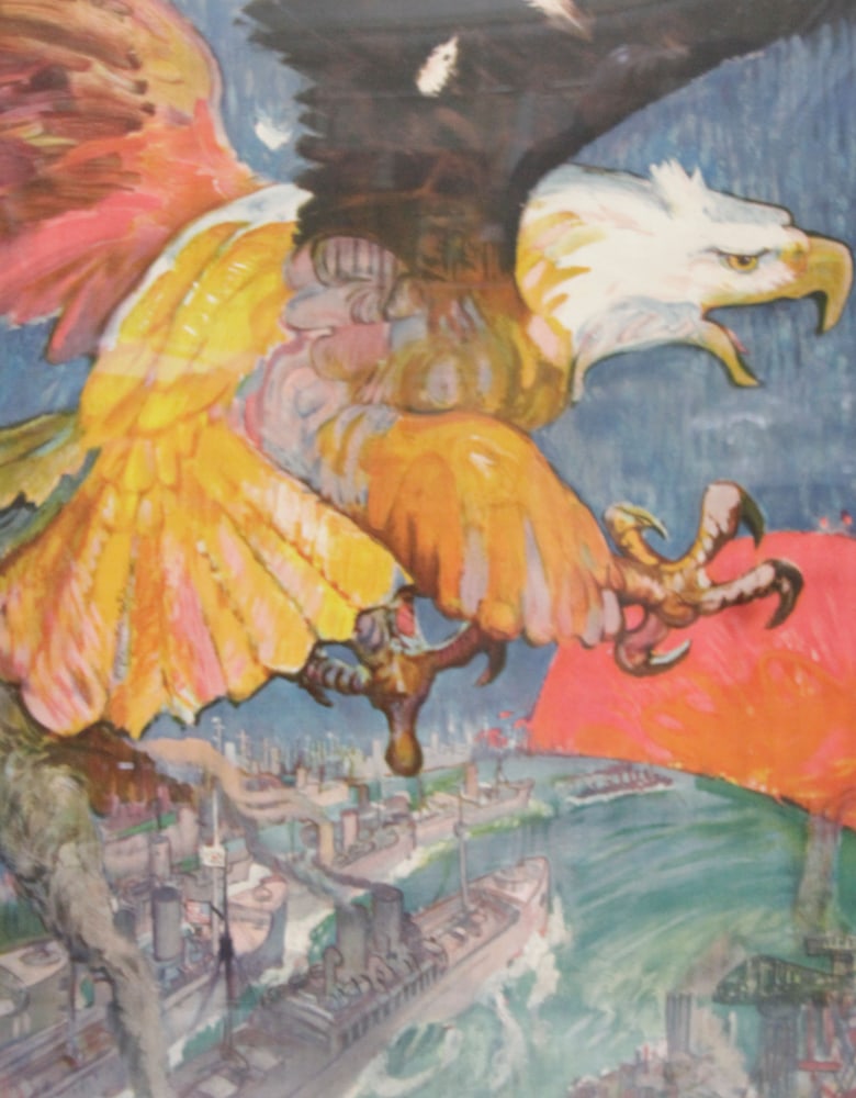 James H. Daugherty, "Send the Eagle's Answer", Lithograph - 3