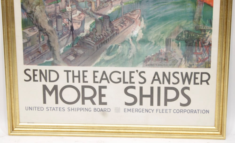 James H. Daugherty, "Send the Eagle's Answer", Lithograph - 5