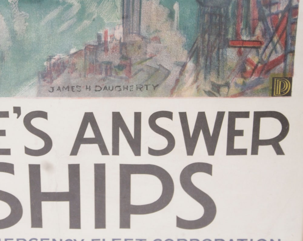 James H. Daugherty, "Send the Eagle's Answer", Lithograph - 6