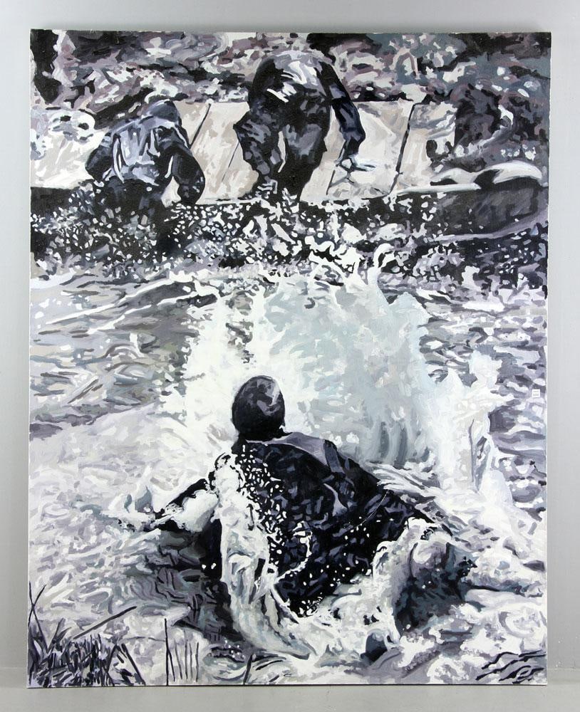 Fiedel, "A Cold Sky," Oil on Canvas (1 of 16)