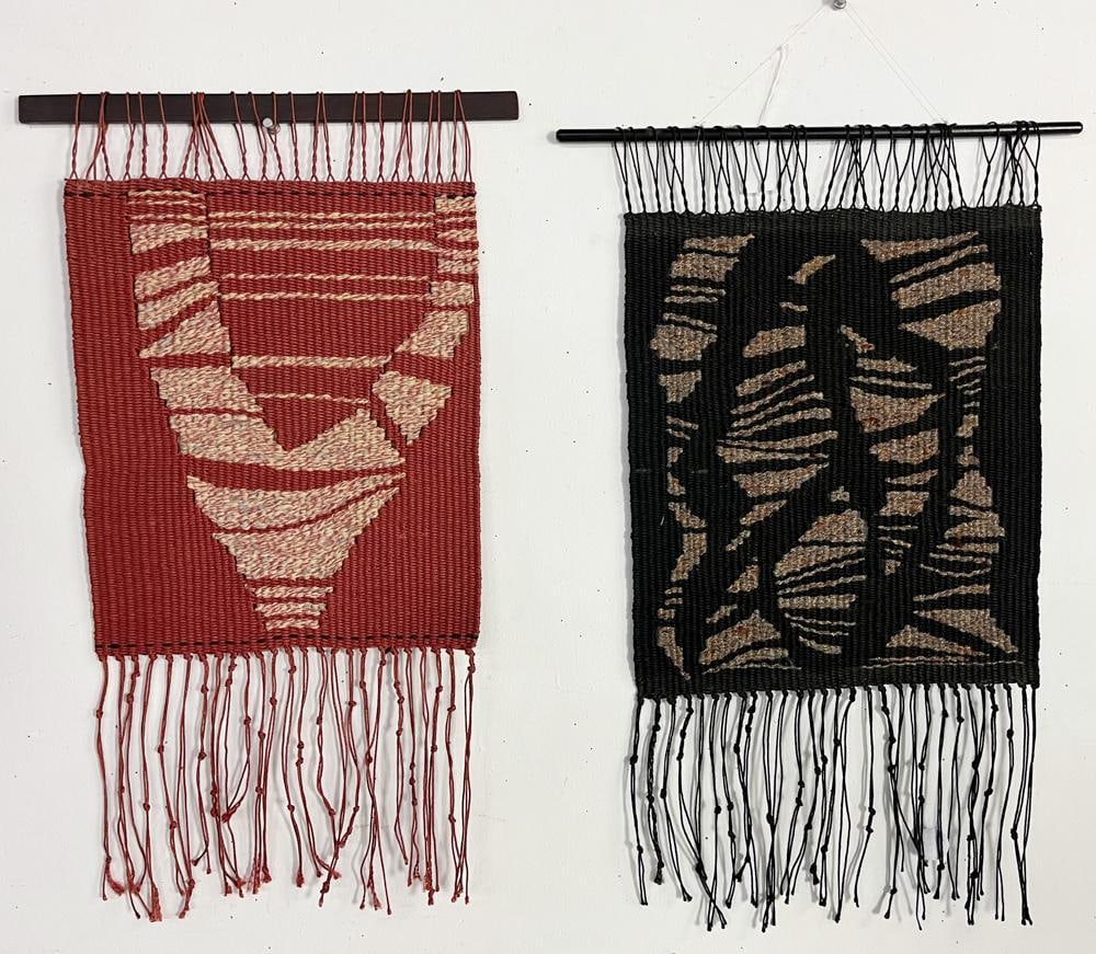 Pair of Decorative Hand-woven Wall Hangings (1 of 12)