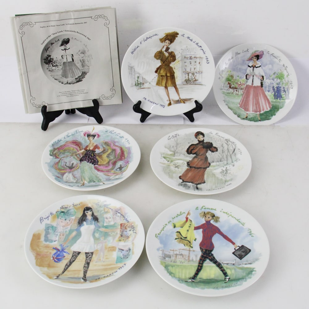 Henri D'Arceau Limoges Women of the Century Plates (1 of 10)