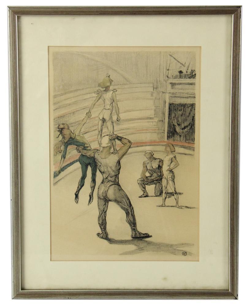 Toulouse-Lautrec, "At the Circus", Lithograph (1 of 7)