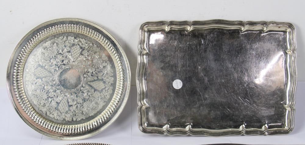 Assorted Silverplate Trays - 2