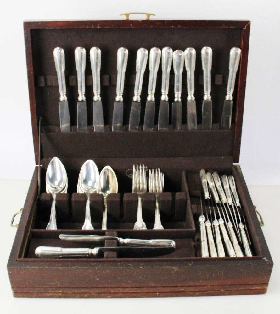 French Sterling Flatware Knives, Forks, Spoons (1 of 10)