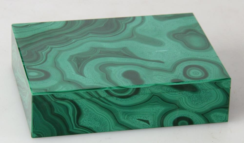 Malachite Box and Rose Marble Box - 2
