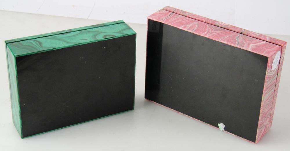 Malachite Box and Rose Marble Box - 6