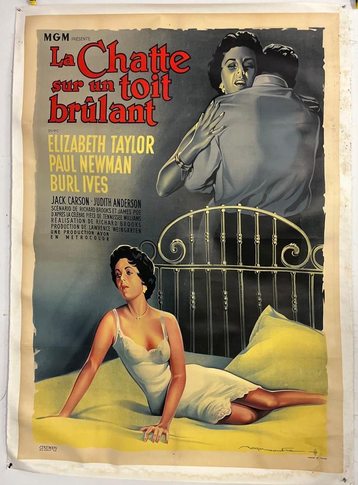 MGM Poster, Cat on a Hot Tin Roof, French (1 of 8)