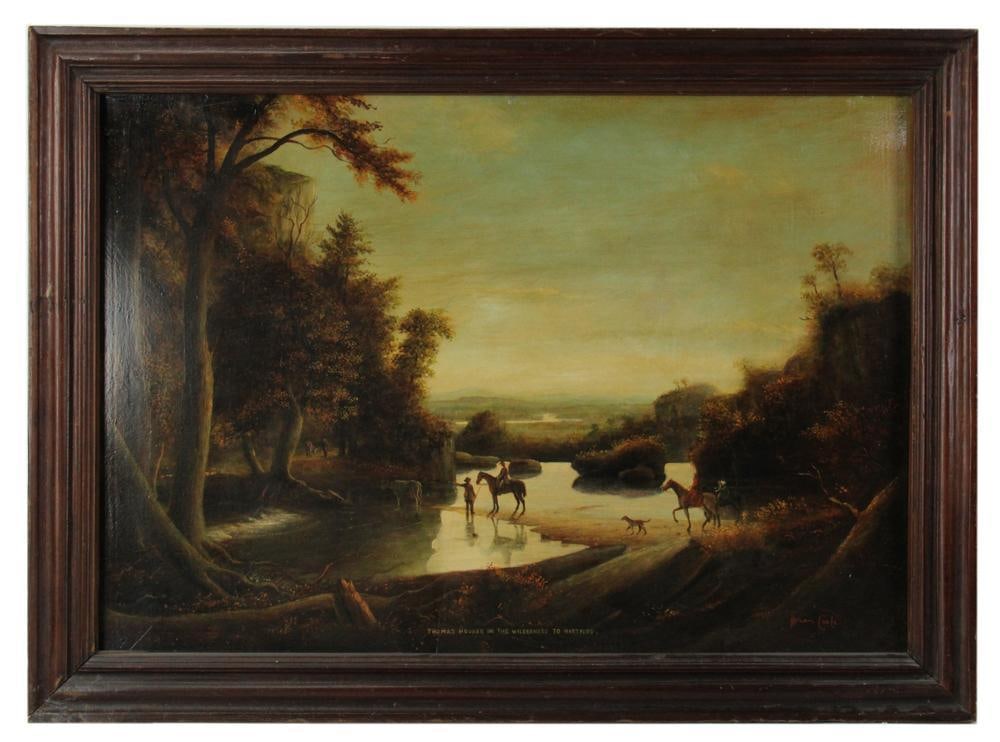 Brian Coole, Thomas Hooker in the Wilderness, Oil on Board (1 of 7)
