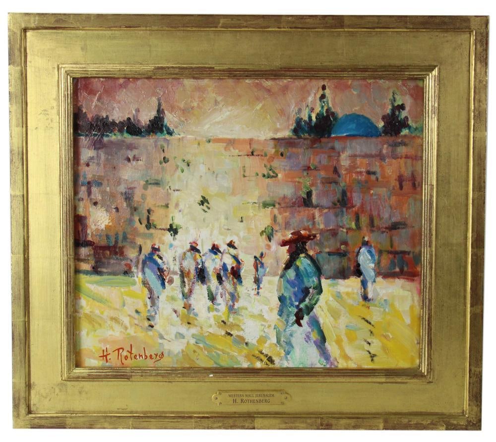 Harold Rotenberg, Western Wall, Oil on Canvas (1 of 7)