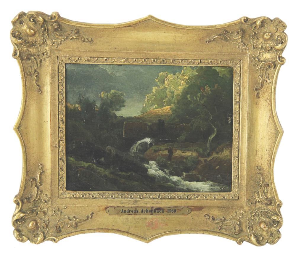 Andreas Achenbach, River View, Oil on Canvas (1 of 5)