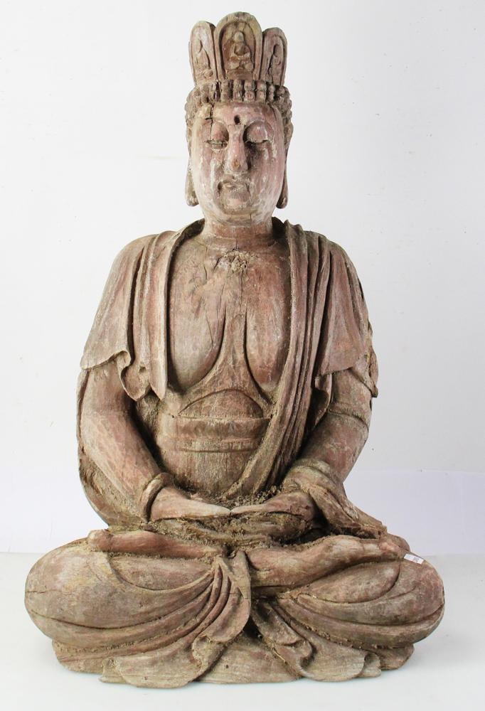 Buddhist Wood Sculpture in Song Dynasty Style (1 of 10)