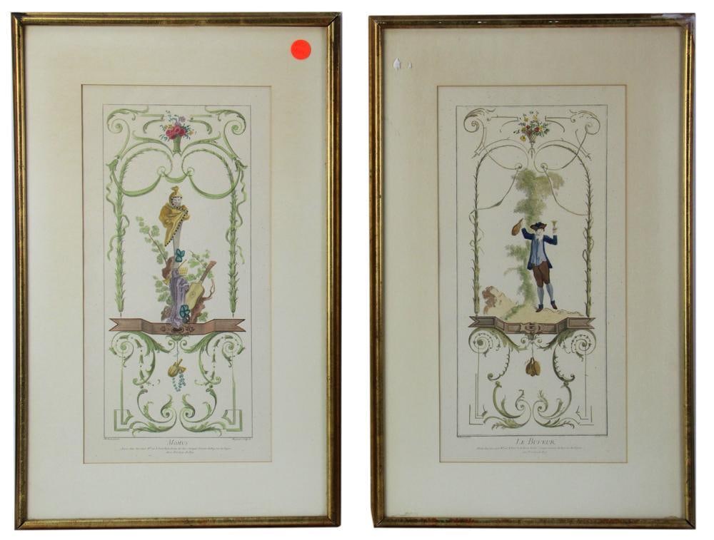 Pair of French Prints, "Momus" and "Le Buveur" (1 of 9)