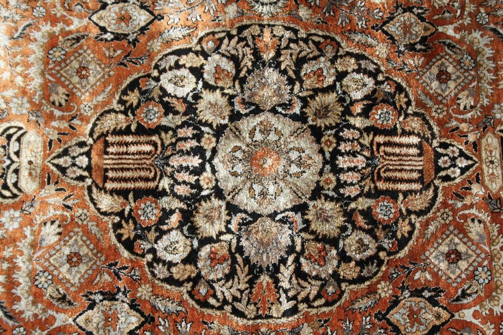 Silk Tabriz Rug - 4