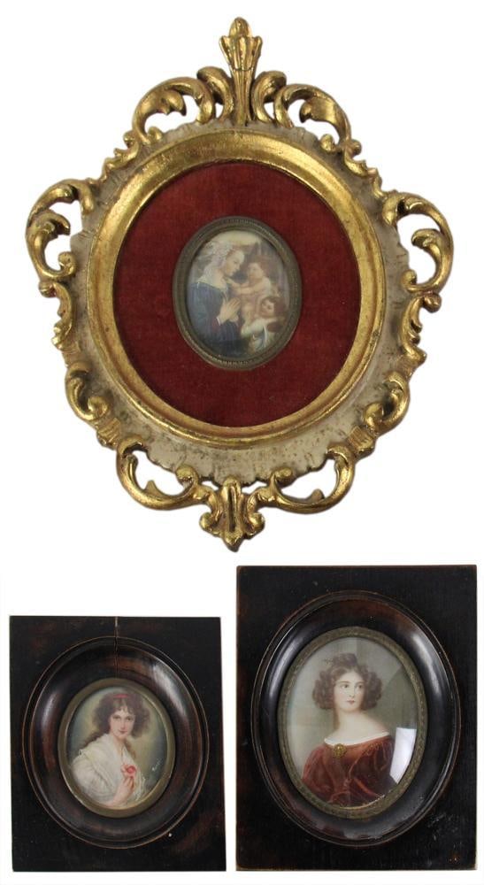 Three Portrait Miniatures (1 of 8)