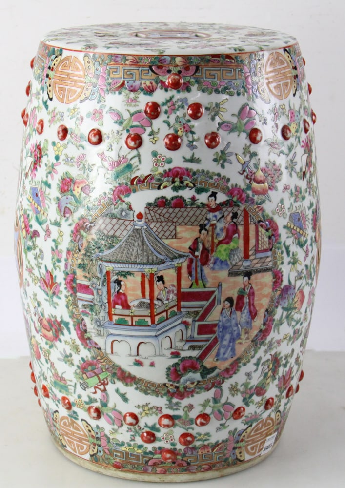 Chinese Rose Mandarin Garden Seat (1 of 12)