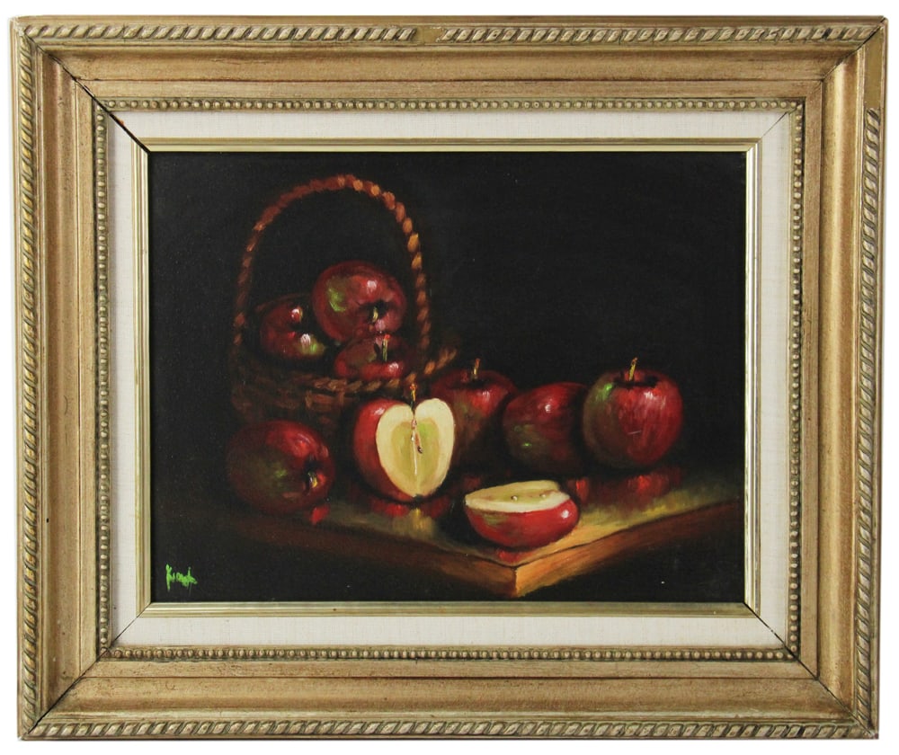 Still Life of Apples, Oil on Canvas (1 of 6)