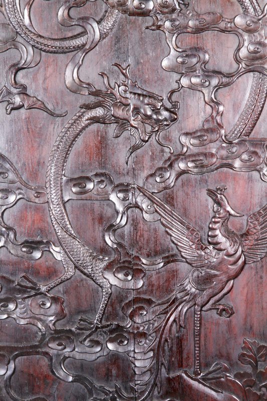 Chinese Carved Hardwood Screen - 7