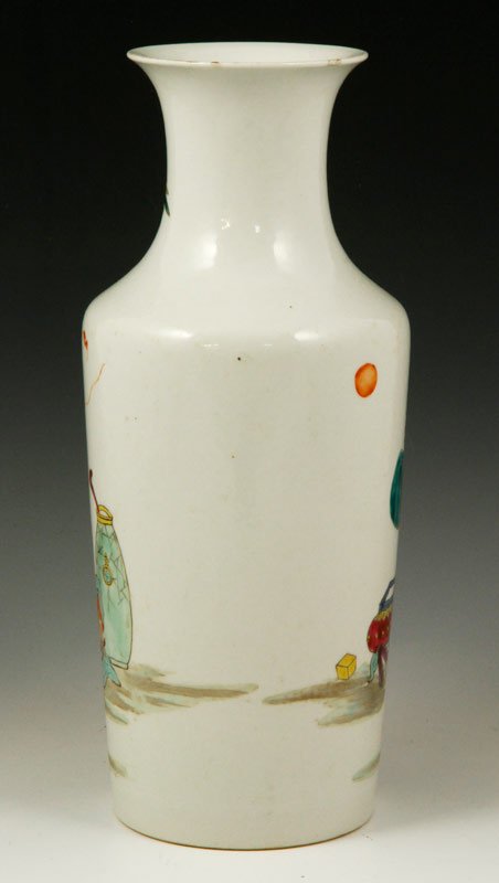 Chinese Qing Famille Verte Vase - 2