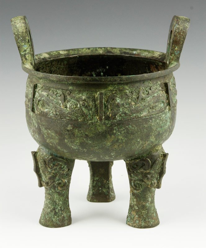 Chinese Antique Bronze Censer - 2