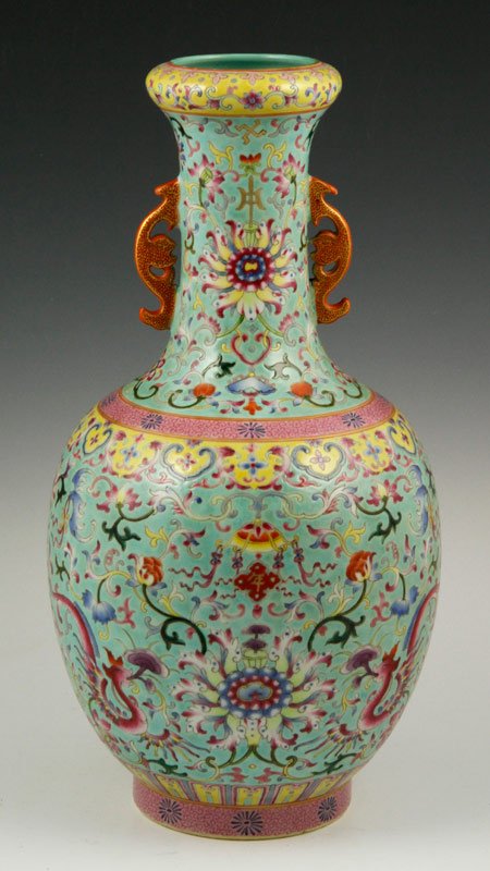 Chinese Famille Rose Vase - 2