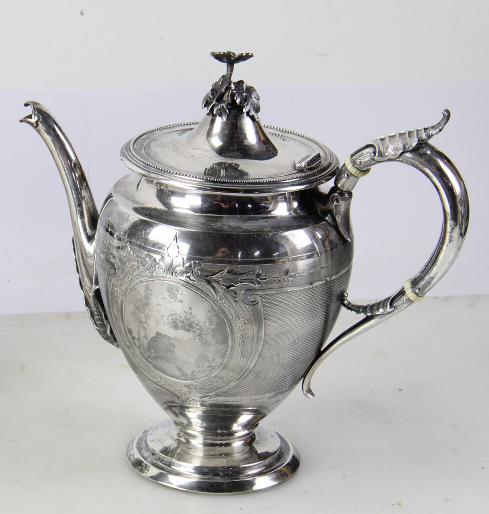 American Coin Silver Tea Set - 2