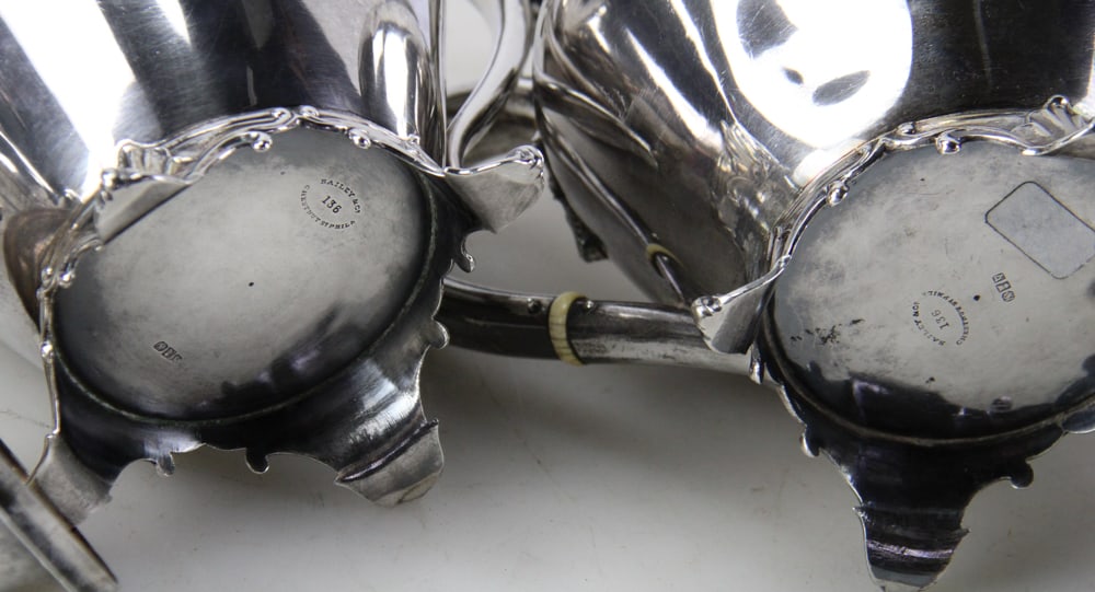 Silverplate Tea Set by Bailey and Co. - 14