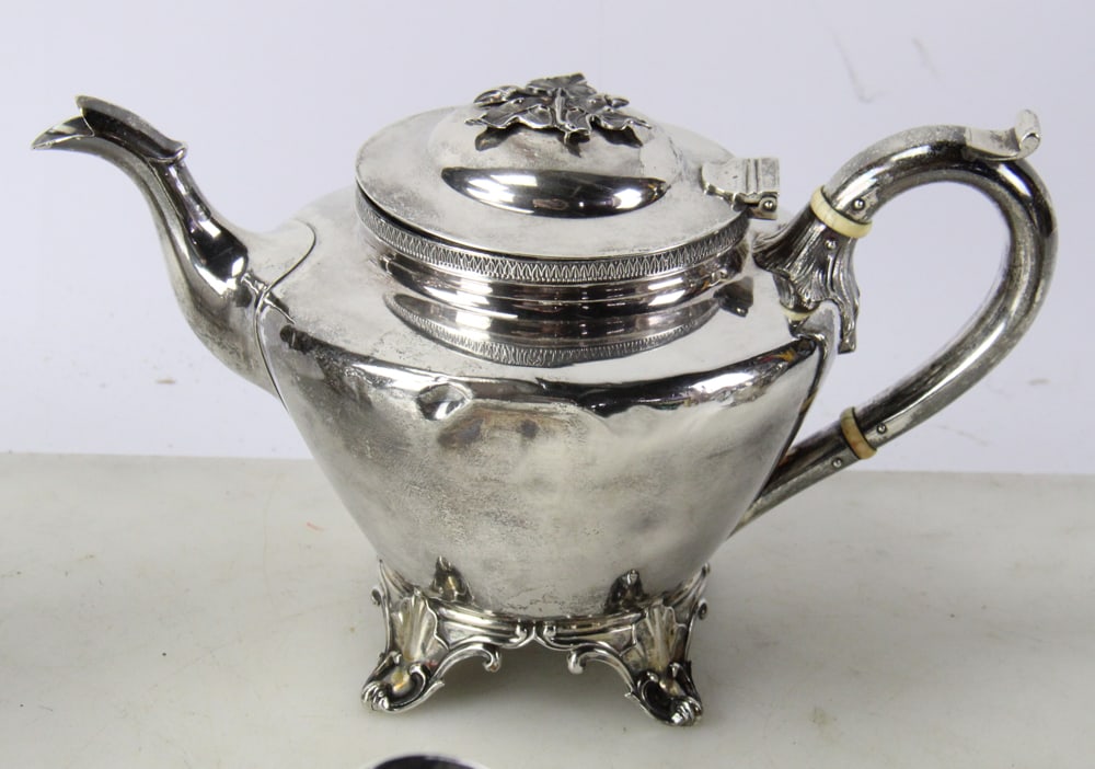 Silverplate Tea Set by Bailey and Co. - 4