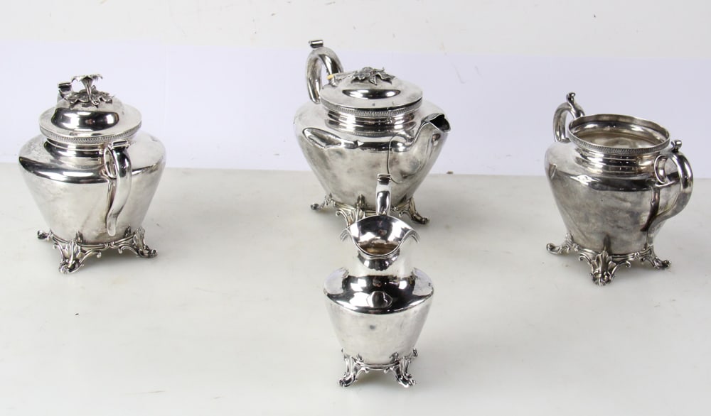 Silverplate Tea Set by Bailey and Co. - 6