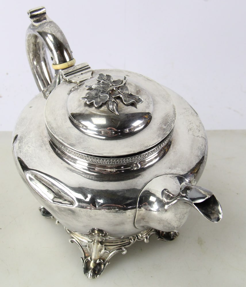 Silverplate Tea Set by Bailey and Co. - 9