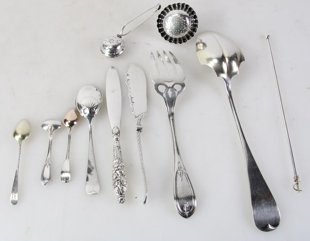 Assorted Victorian Sterling Serving Pieces - 7
