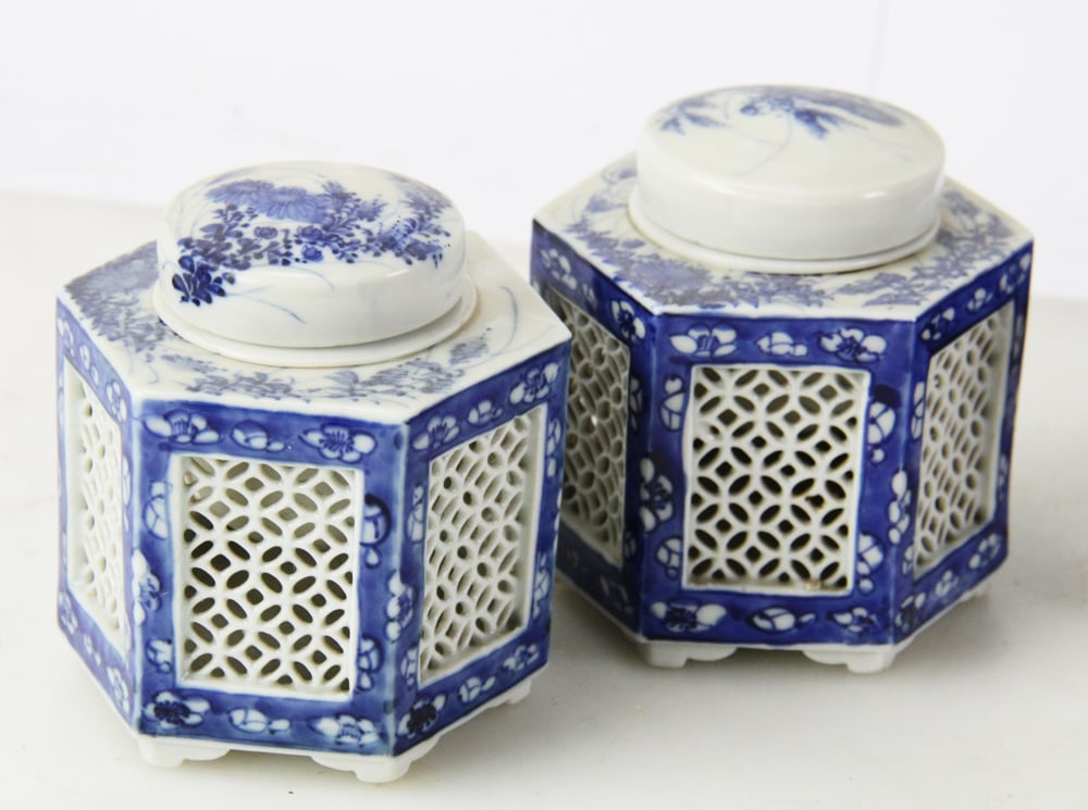 Three Ceramic Cricket Boxes, Planter - 2